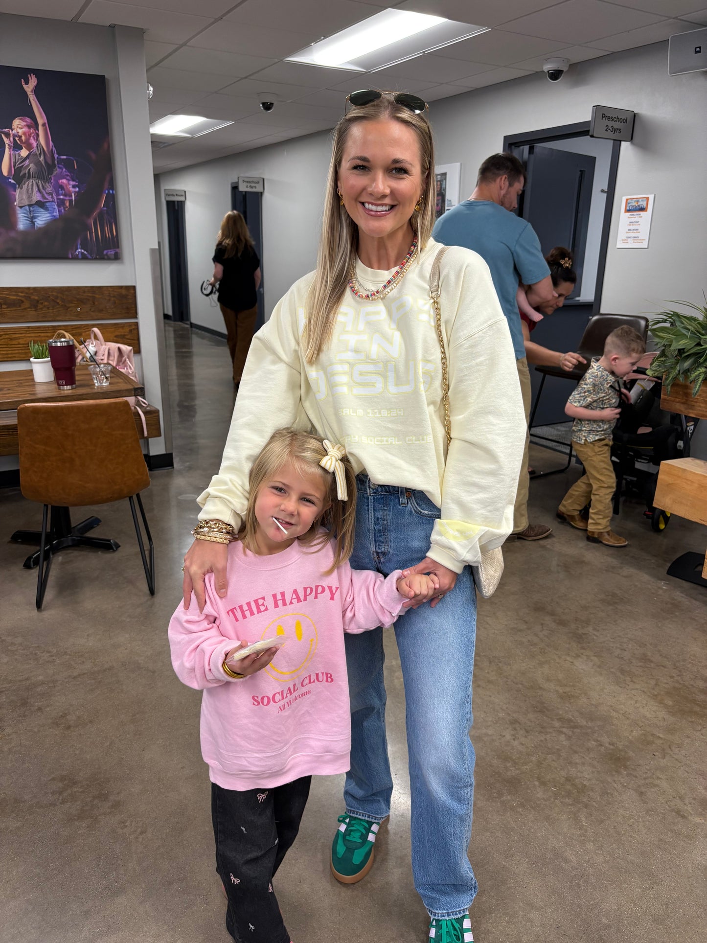 HAPPY IN JESUS Crew Sweatshirt