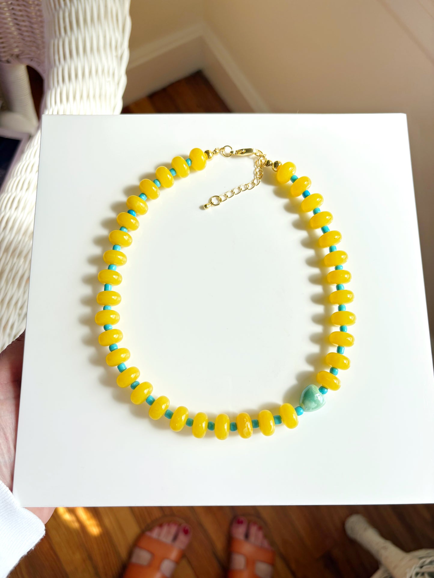 Sunny Happy Beaded Necklace Discount Code SUMMER20 for 20% OFF