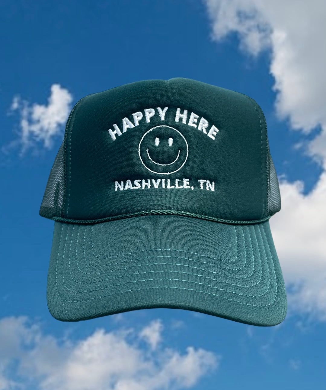 HAPPY HERE Nashville Trucker Hat (Various Color Options)