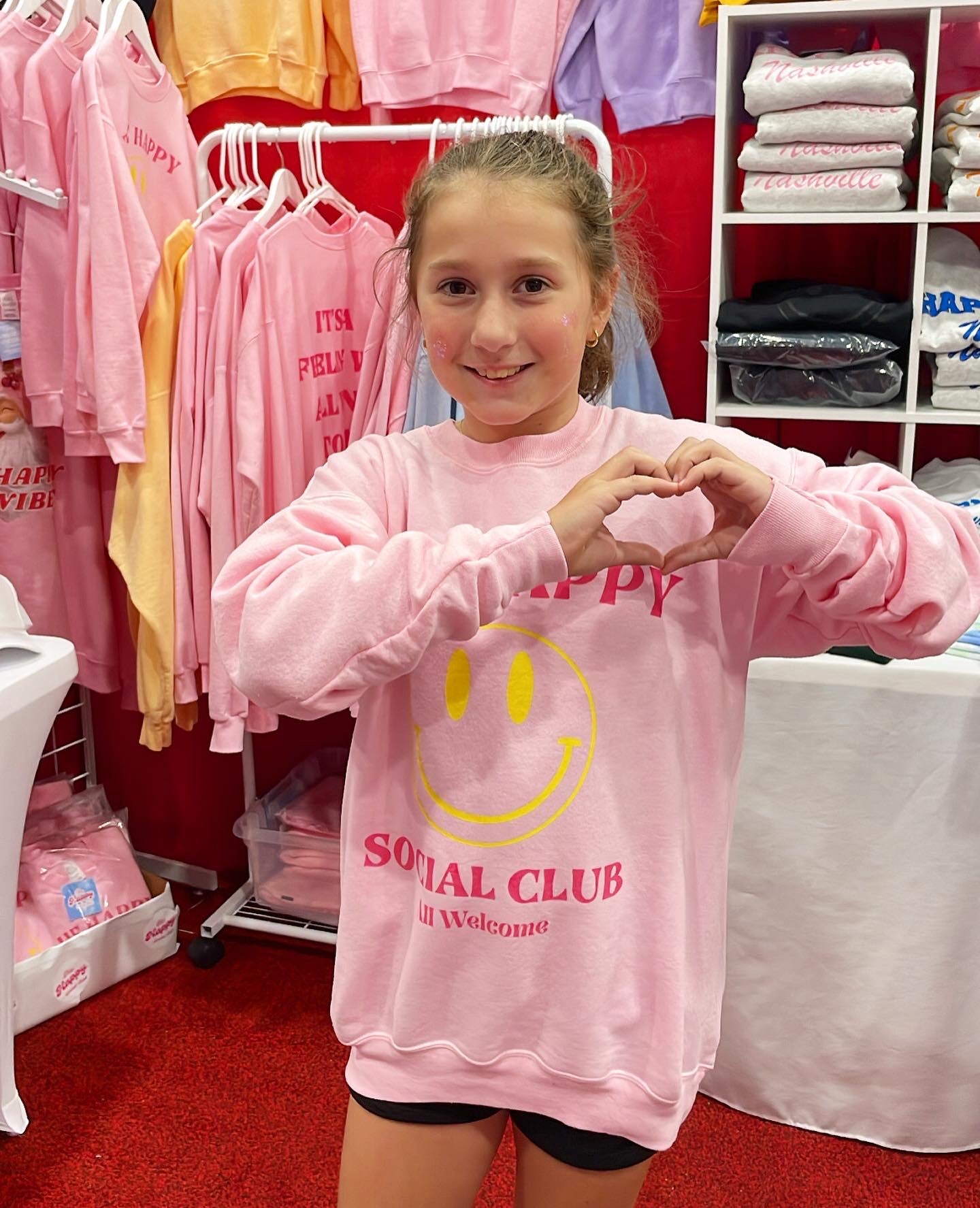 Youth THSC Barbie Core Pink Crew Sweatshirt 💕