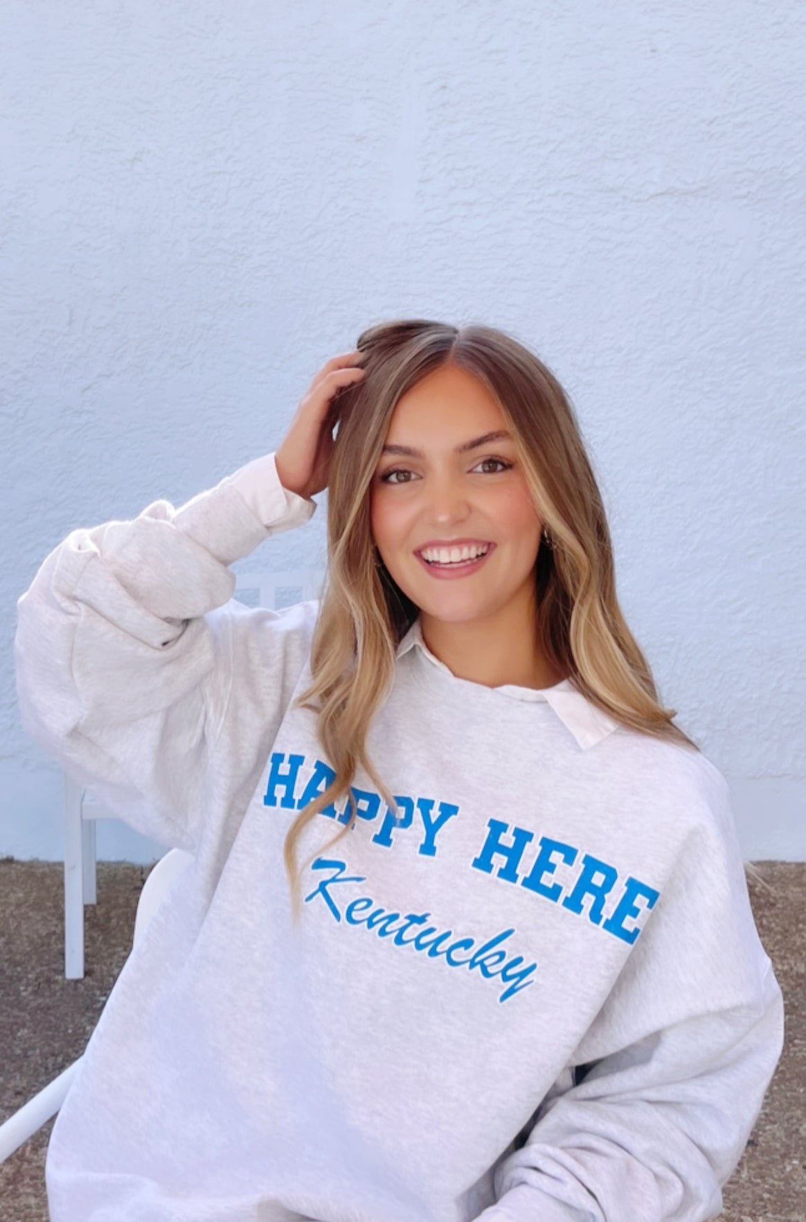 HAPPY HERE KENTUCKY Crew Sweatshirt