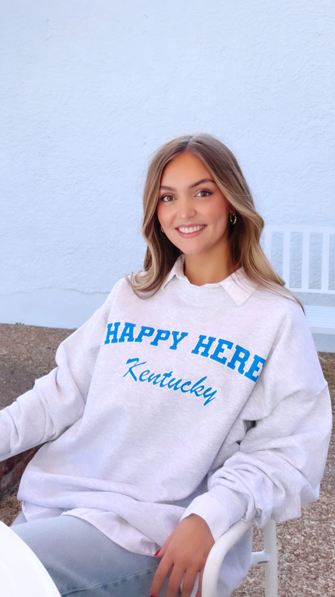 HAPPY HERE KENTUCKY Crew Sweatshirt