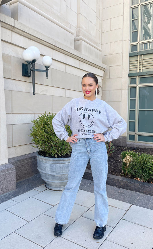 THE HAPPY SOCIAL CLUB Crew Neck Sweatshirt