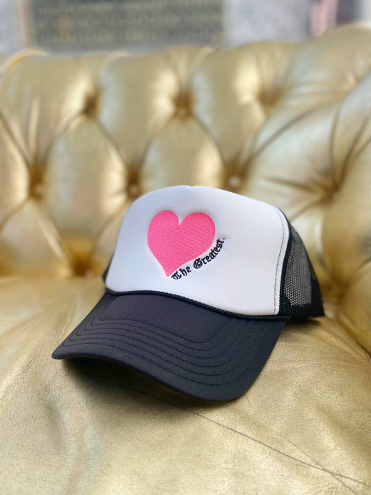 The Greatest is Love Trucker Hat